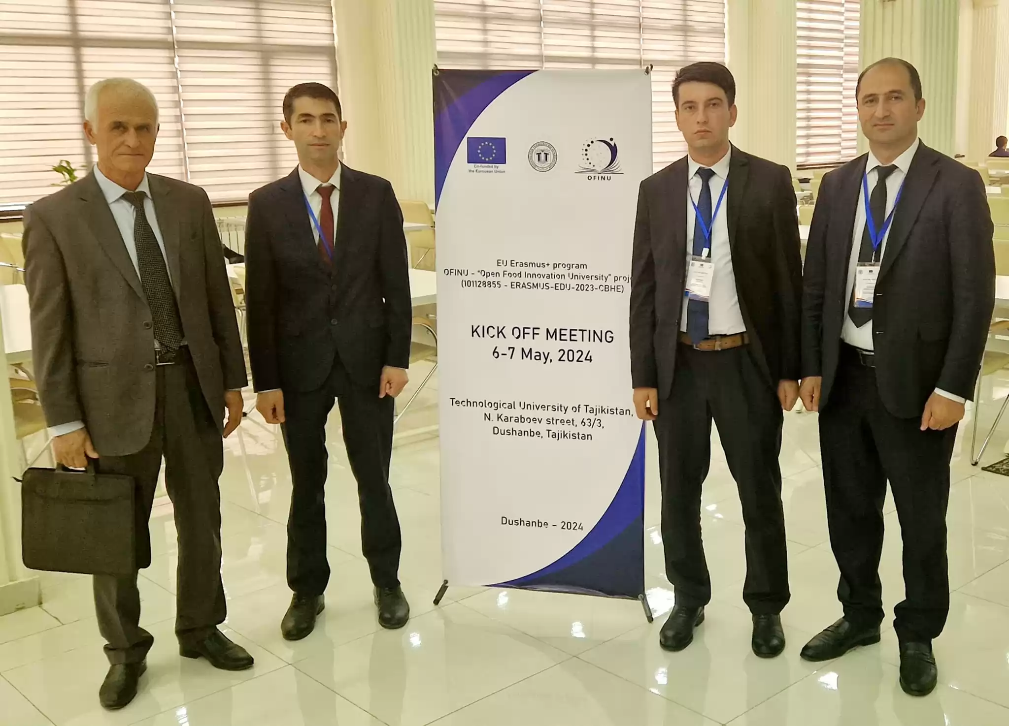 Starting of Kick-off meeting of OFINU ERASMUS+ project in Technological University of Tajikistan